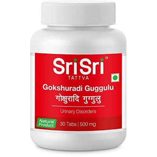 Sri Sri Tattva Gokshuradi Guggulu Tablets 500mg – 30 Tablets (Pack of 4)