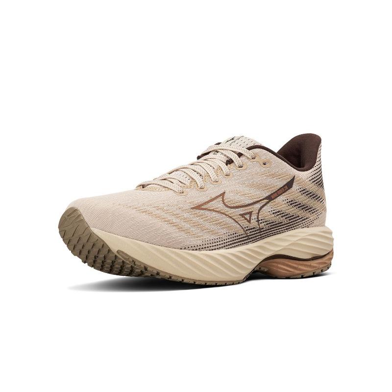 Mizuno Wave Rider 28 Unisex Low-Top Running Shoes Beige Brown J1GC240561