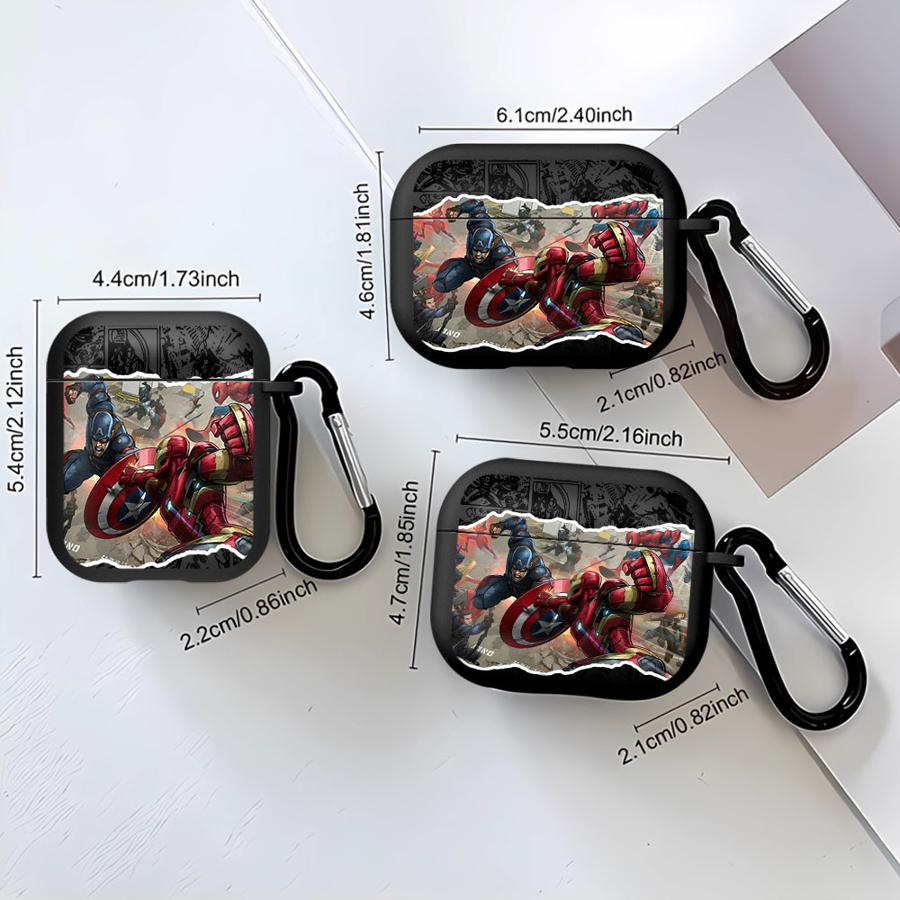 Marvel Comics Captain America Soft Earphone Cases Cover Case For Airpods 3 Pro2 Pro 4 1 Pro3 2