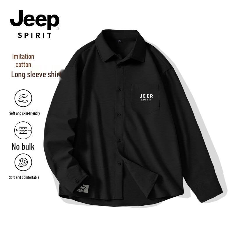 JEEP SPIRIT Men s Long-Sleeve Casual Shirt 2XL