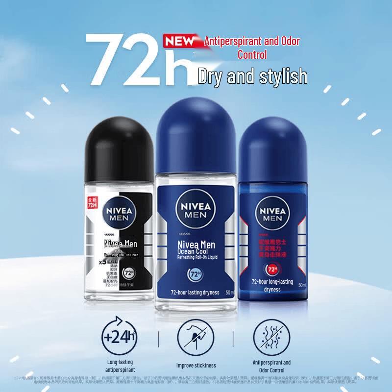 NIVEA Men's Ocean Cool Antiperspirant Roll-On