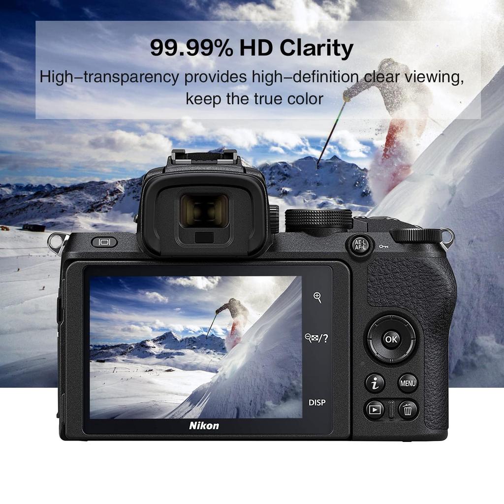 Rieibi Canon EOS 1DX II LCD Screen Thin Set of Tempered Glass with 9H Impact and Fingerprint Resistant Protector, 0.25mm Thick, Type, 3, Hardness,