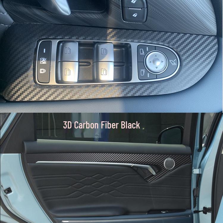 Naklejka na panel zmiany biegów z włókna węglowego Voyah Free do modyfikacji wnętrza