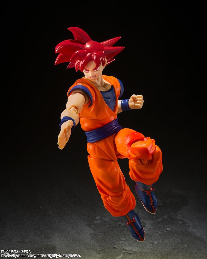 TAMASHII NATIONS Dragon Ball Super Super Saiyan God Son Goku The Saiyan God Brought by a Righteous Heart Approximately 140mm PVC ABS Painted Movable