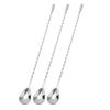 Cocktail Mixing Spoons Long Handle Bar Spoon Bartender Drink Stirrer Barista Mixing Tool for Home Bar Ice Cream Smoothies