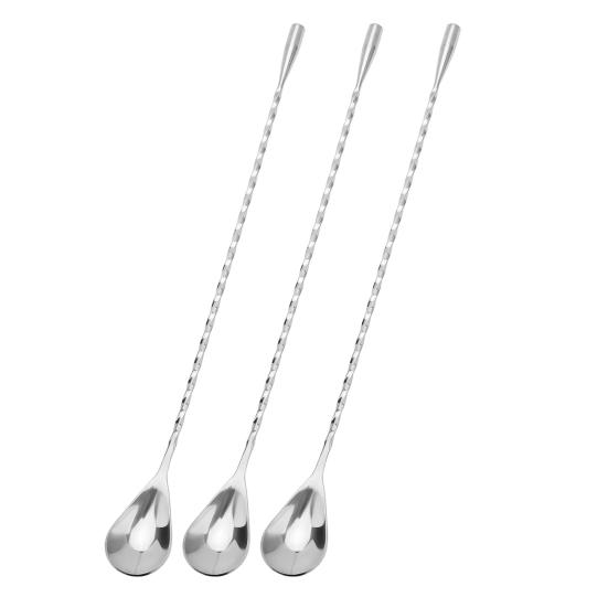 Cocktail Mixing Spoons Long Handle Bar Spoon Bartender Drink Stirrer Barista Mixing Tool for Home Bar Ice Cream Smoothies