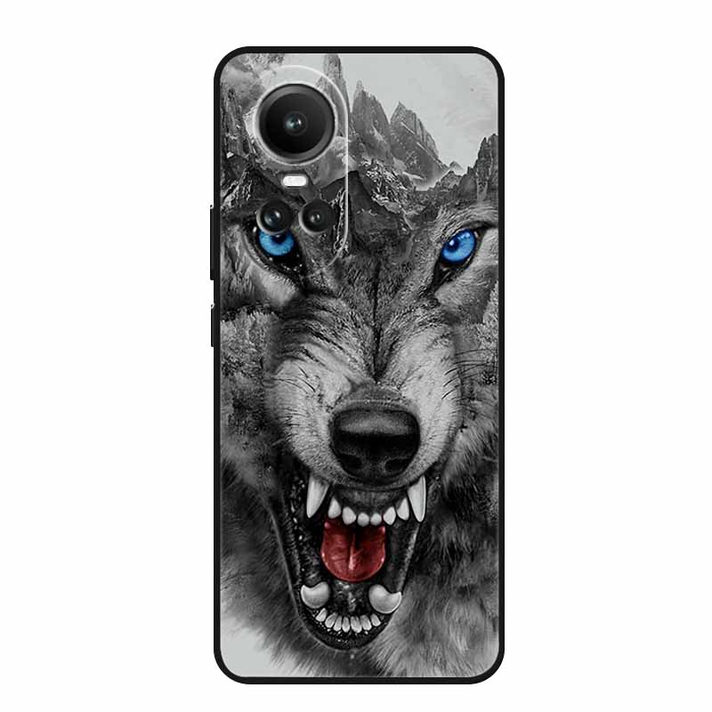 For Oppo Reno10 Pro Case Animals TPU Soft Silicone Back Cover for Oppo Reno 10 Pro 5G CPH2525 CPH2531 Protective New Phone Funda