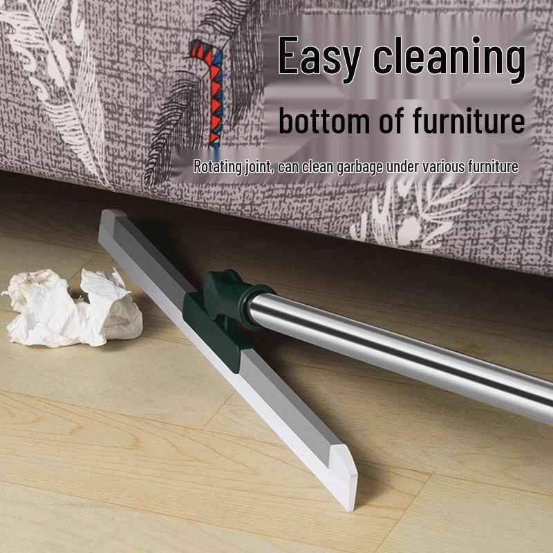 Magic Broom Retractable Silicone Squeegee: Dual-Use for Wet/Dry Bathroom Floors