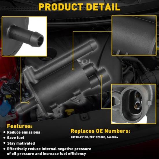 0460096 Vapor Canister Purge Valve for Hyundai Kia 2.0L 2.4L 2006-14 TOPAZ ABS V