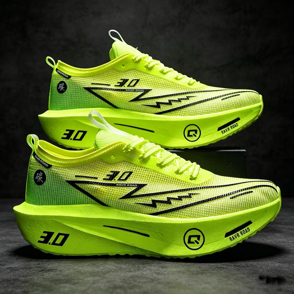 Herren Laufschuhe Carbonplatte Marathon Sport Spezialität Atmungsaktiv Leichtgewicht Damen Athletische Rutschfeste Sneaker