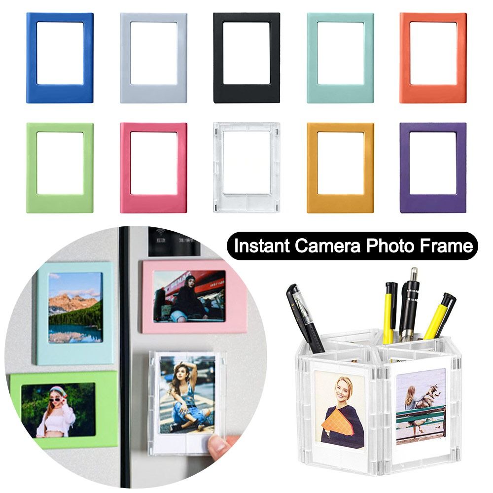 3 inches Instant Camera Photo Frame Magnetic Picture Display Holder for Home Decoration