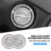 AAAEA1 Car One-Click Start Stop Engine Rhinestone Ring Circle Trims Protective Cover For Insignia Astra J H G Corsa D Zafira B