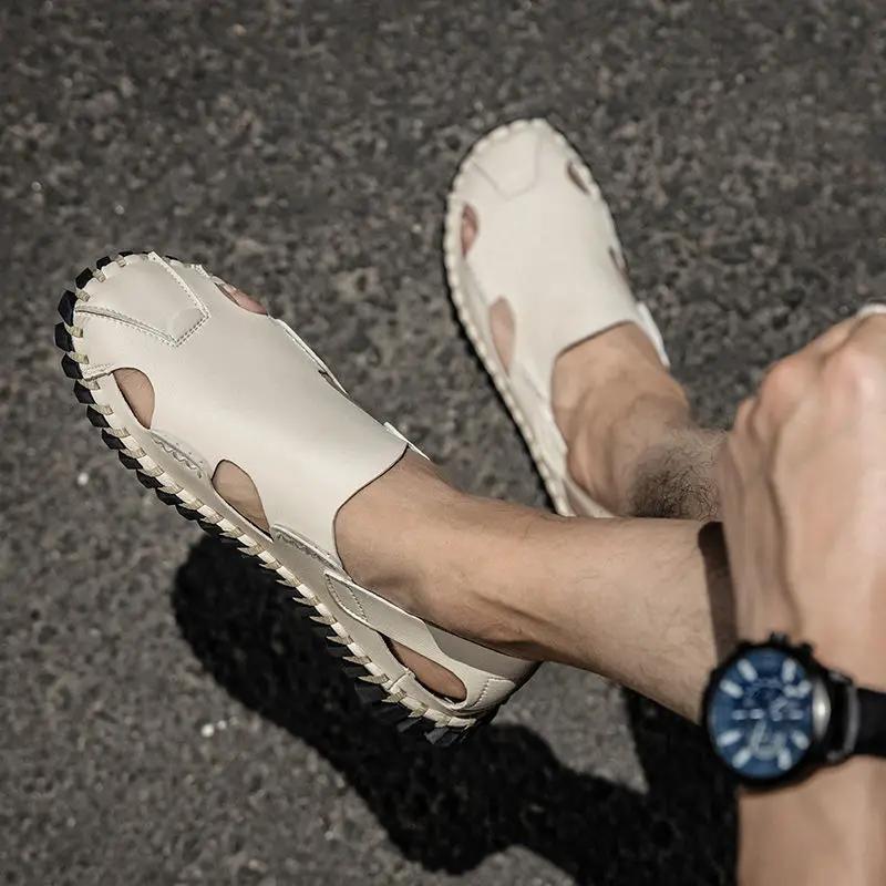 Fashion Soft Man Sandals Hole Rubber Pvc Daily Use Color New Design 2025 Comfortable Clearance Sale Expensives Arrival Buy Shoes for Men
