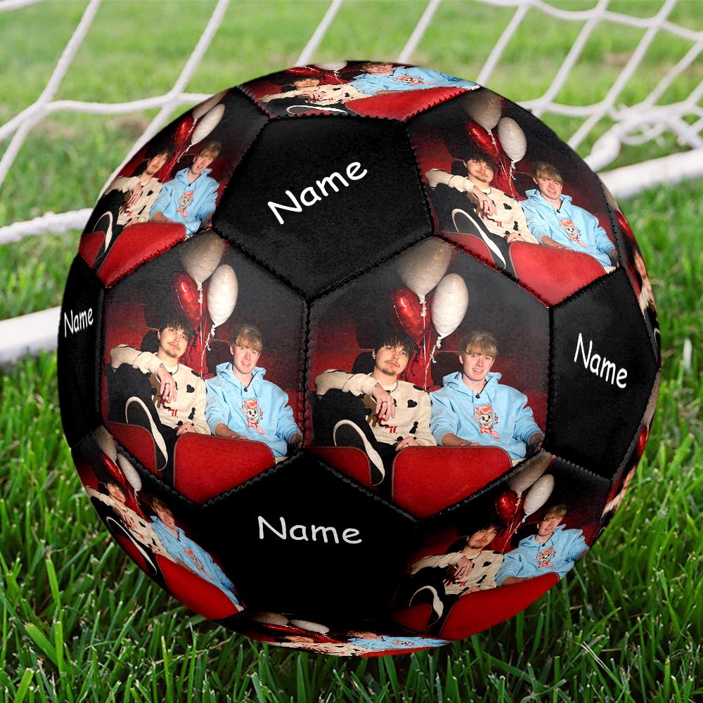 Custom Name Sam and Colby Theme Size 5 Soccer Ball, Suitable for Both Indoor and Outdoor Matches, a Gift Suitable for Everyone.