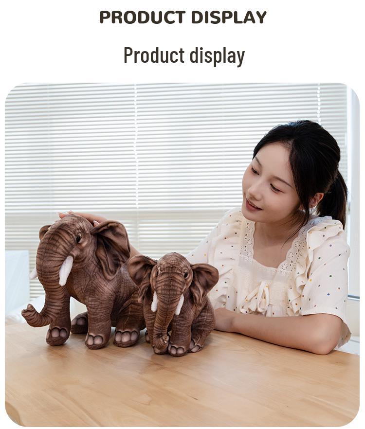 Cross-border Elephant Plush Toy - Cute Soothing Doll for Children and Babies