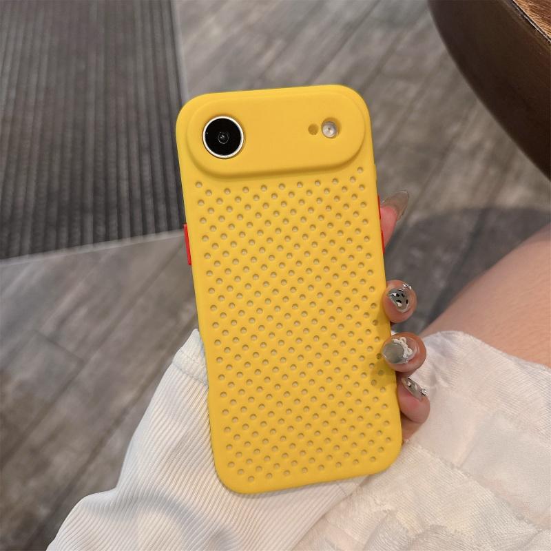 Heat Dissipation Breathable Cooling Phone Case For iPhone 17 Air 16 16e 15 14 13 12 Mini 11 Pro Max Plus Soft Silicone Cover