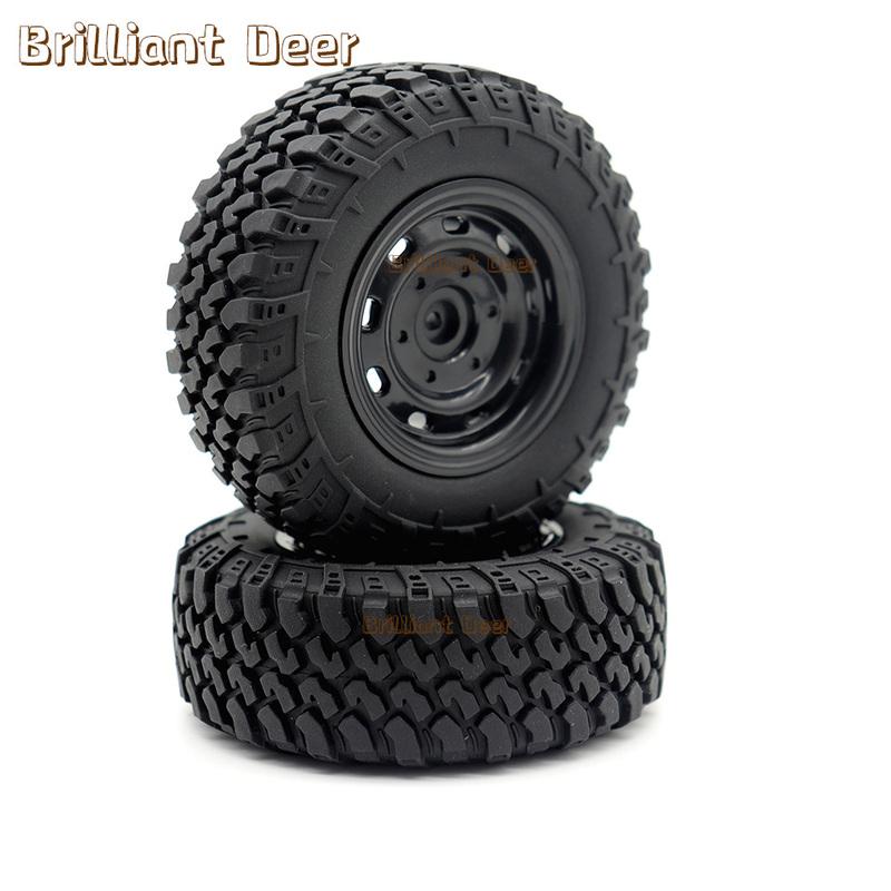 5mm Hex MN99S Rubber RC Wheels for MN98 MN82, WPL C24-1 B36 D12 C64 D74-1 Off Road Car Upgrade, High-Performance RC Tire