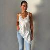 European Style Lace Trim Low-Cut Summer Camisole