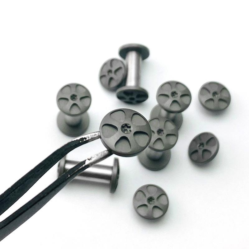 2 Sätze NEUE Befestigungsschraube für die Messergriffherstellung 416 Edelstahlspindelschraube Möbelmontagenietmaterial