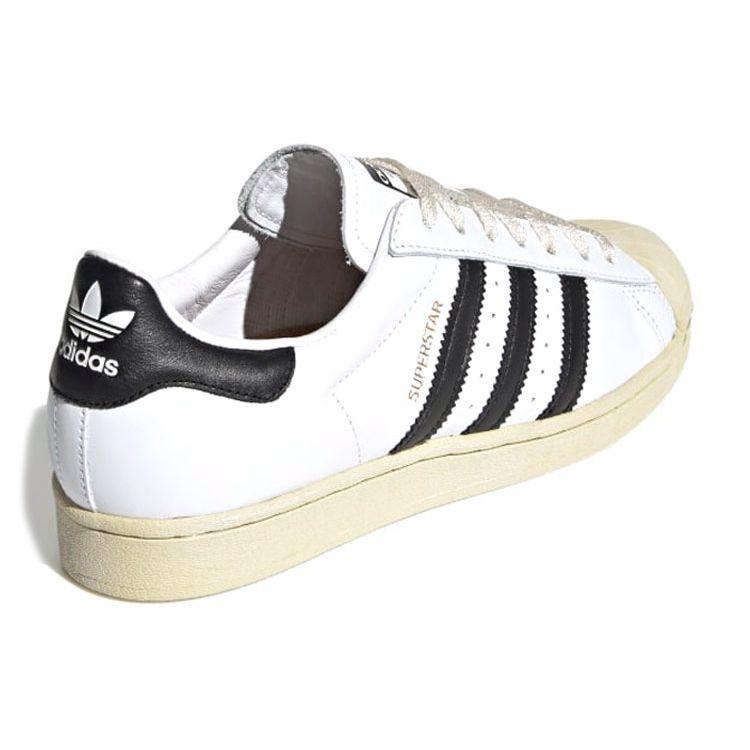 Adidas Superstar White Black Unisex Sneakers Cloud-White Core-Black Blue FV2831
