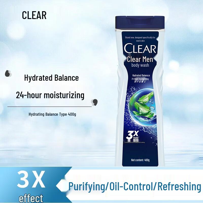 Clear Men's Shower Gel