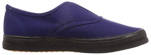 Nissin Rubber Hyper V Work Shoes, #1000, Non-Slip, Lightweight, No Toe Cap, Men's, Navy, Size 24.0 cm, 2E