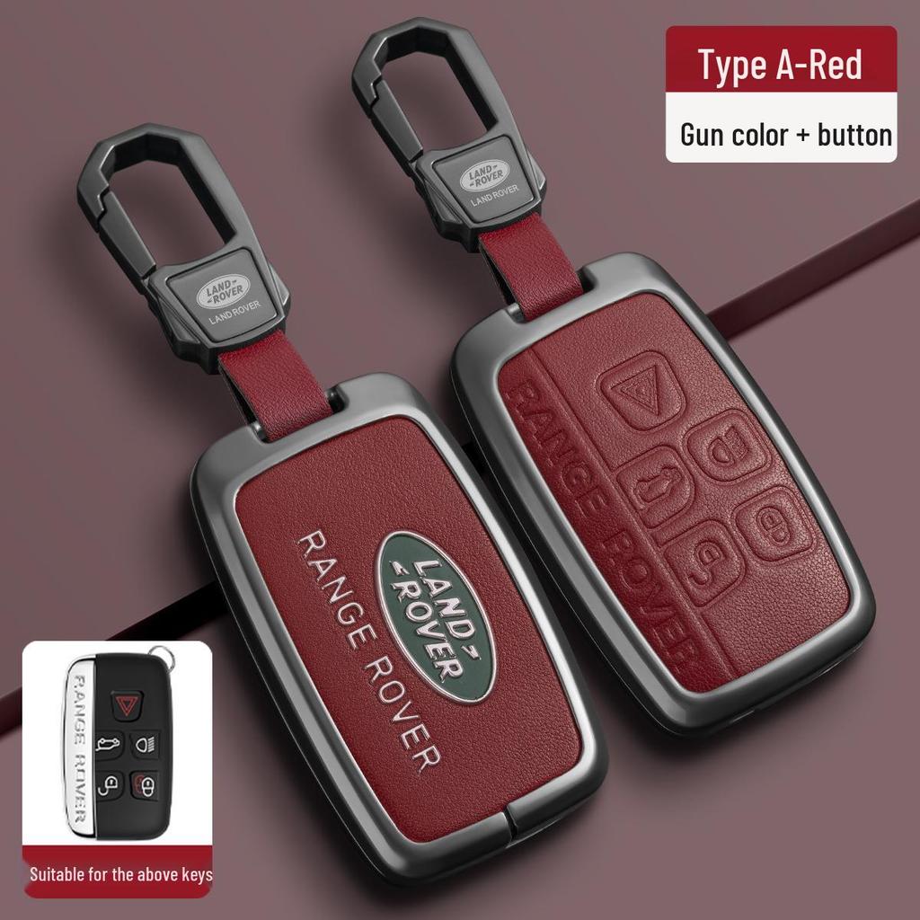 TPU-Schlüsselhülle mit Metallschnalle für Land Rover Range Rover, Sport, Velar, Evoque, Discovery 4, Discovery Sport und 5.