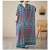Summer V-neck Large Size Loose Literary Vacation Style Beach Dresses