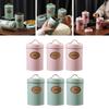 3Pcs Tea Coffee Sugar Canisters with Handle Seal Lid Can Tin Countertop