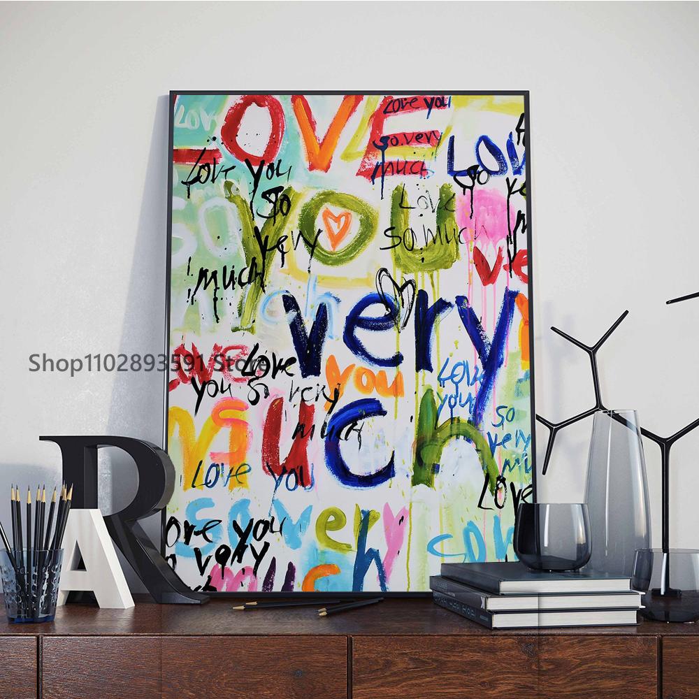 1pc Modern Be Kind and Love Always   Poster Paper Print Home Bedroom Entrance Bar Cafe Art Painting Decoration