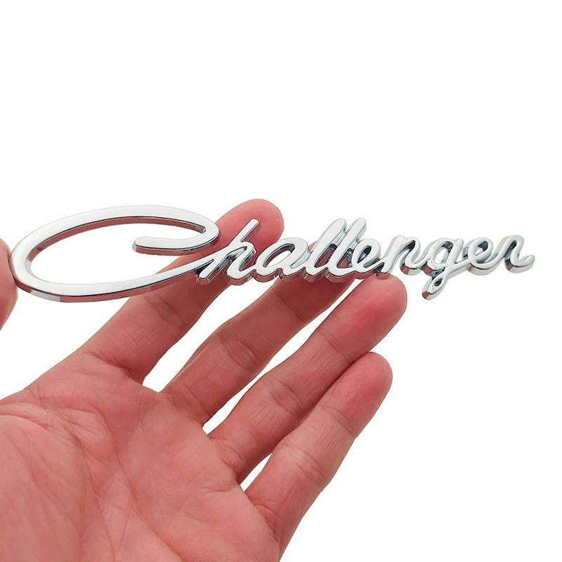 3D Kovový Znak Challenger Odznak Charger Samolepky na Zadní Kufr pro Charger Challenger Auto Dekorační Doplňky Kroužek na Klíče