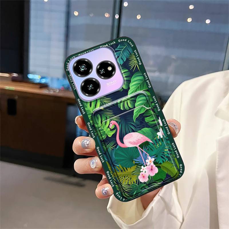 Cartoon Dirt-resistant Phone Case For ZTE Blade V60 Design/Axon 60 Lite Full wrap Graffiti protective Cover Card slot