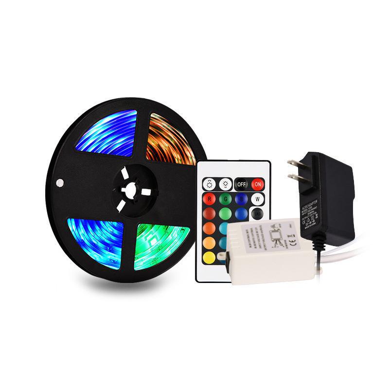 "12V WiFi Waterproof LED Light Strip Set with Alexa Voice Control, 2835/5050, 24-Key"
