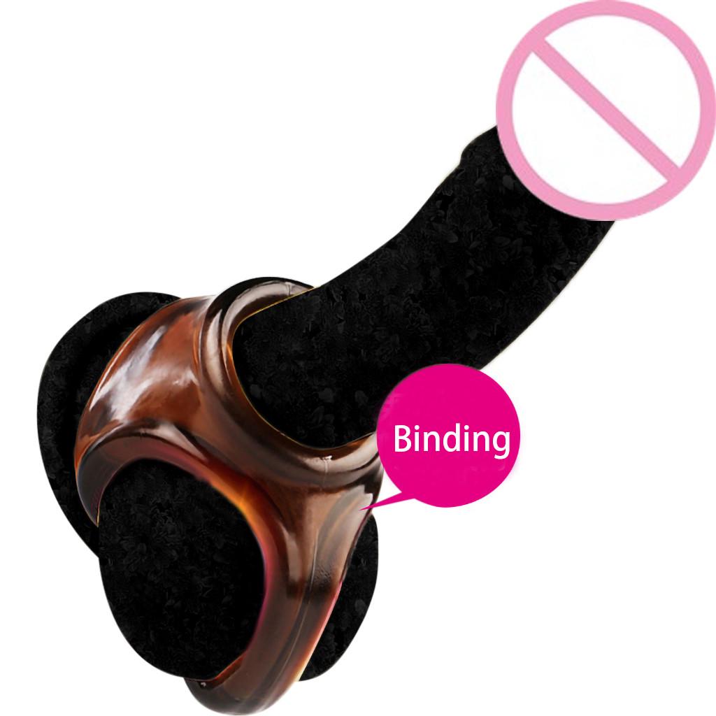 Toys Adult Men Vibration Collars Delay Premature Ejaculation Lock  Ring