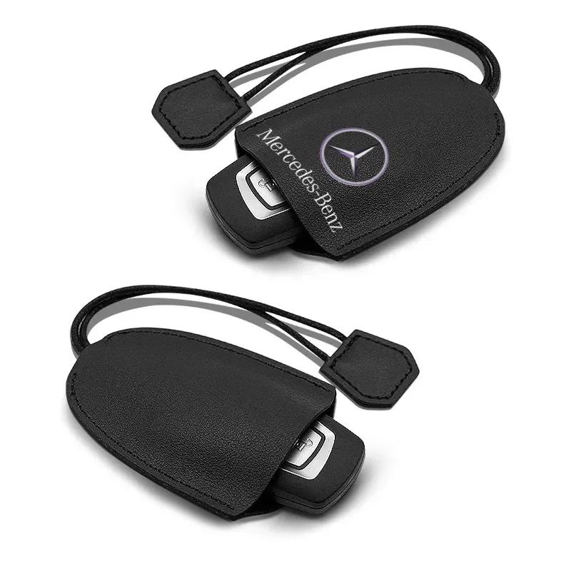Large Capacity Key Case Cover Soft PU Leather Prevents Key Loss and Scratches Suitable For Mercedes Benz B/C/E/S Clase A C200L