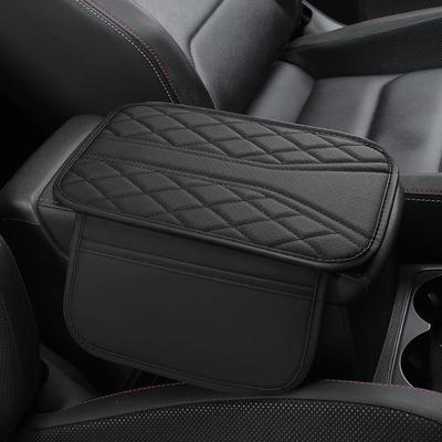 Подушка підлокітника для автомобіля з шкіри наппа - Нековзка, зносостійка з сумкою для зберігання