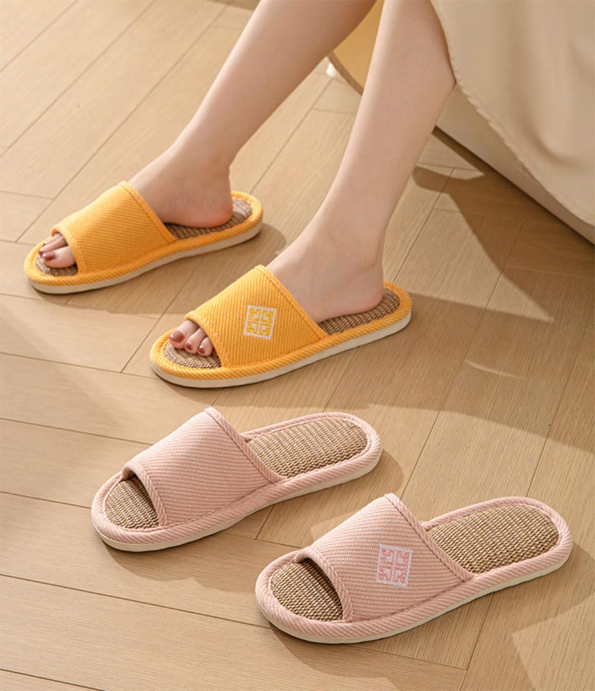 CHFUDUO Indoor Set of Nordic House Slippers for and Room Slippers for Rooms and Unisex Size Slippers, 4, Spring, Summer, Autumn, Style, Guests,