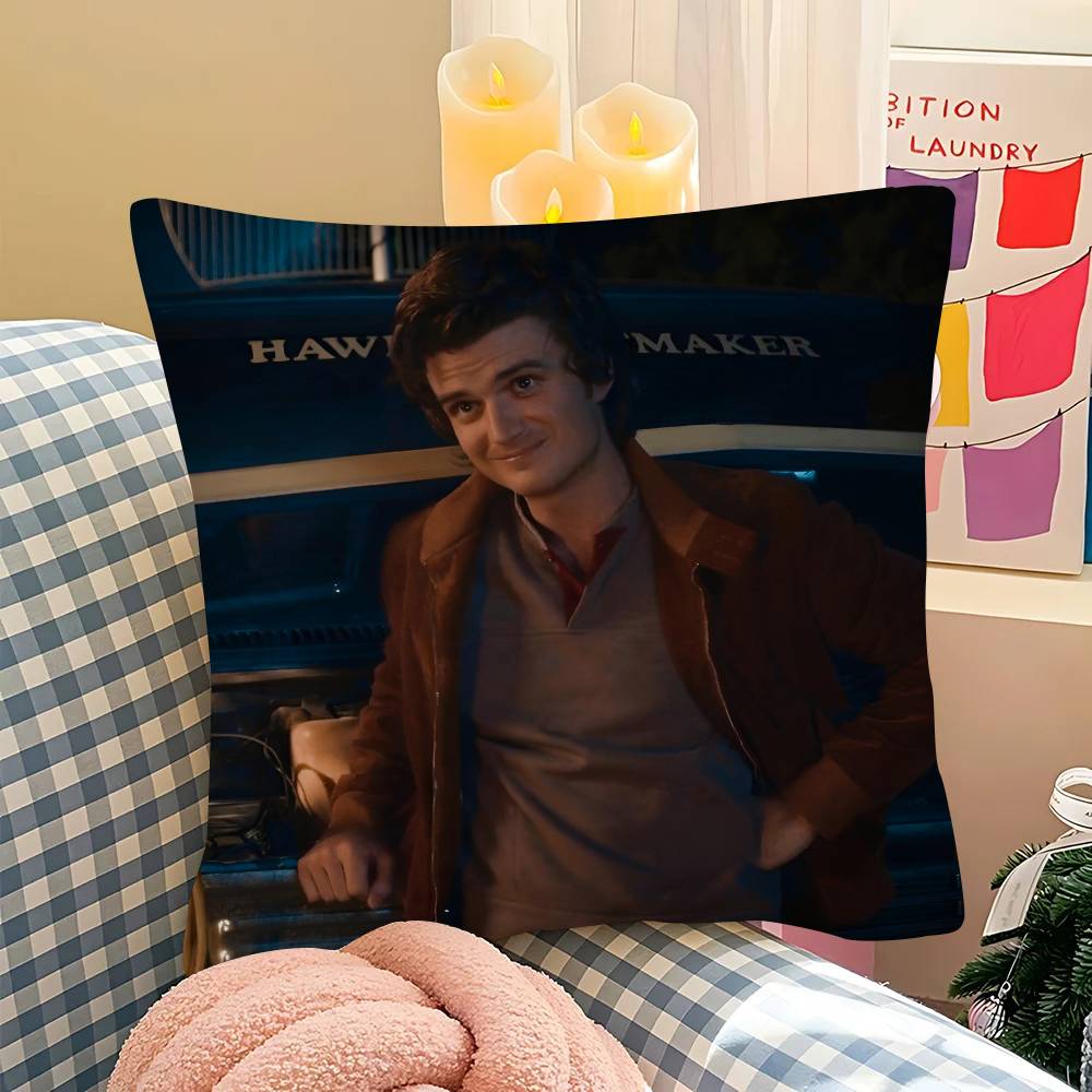 pc JJoe KKeery Djo Steve Harrington ST Pillow Case Fashion Square Pillowcase Bedroom Sofa Room Ins Decoration Leisure
