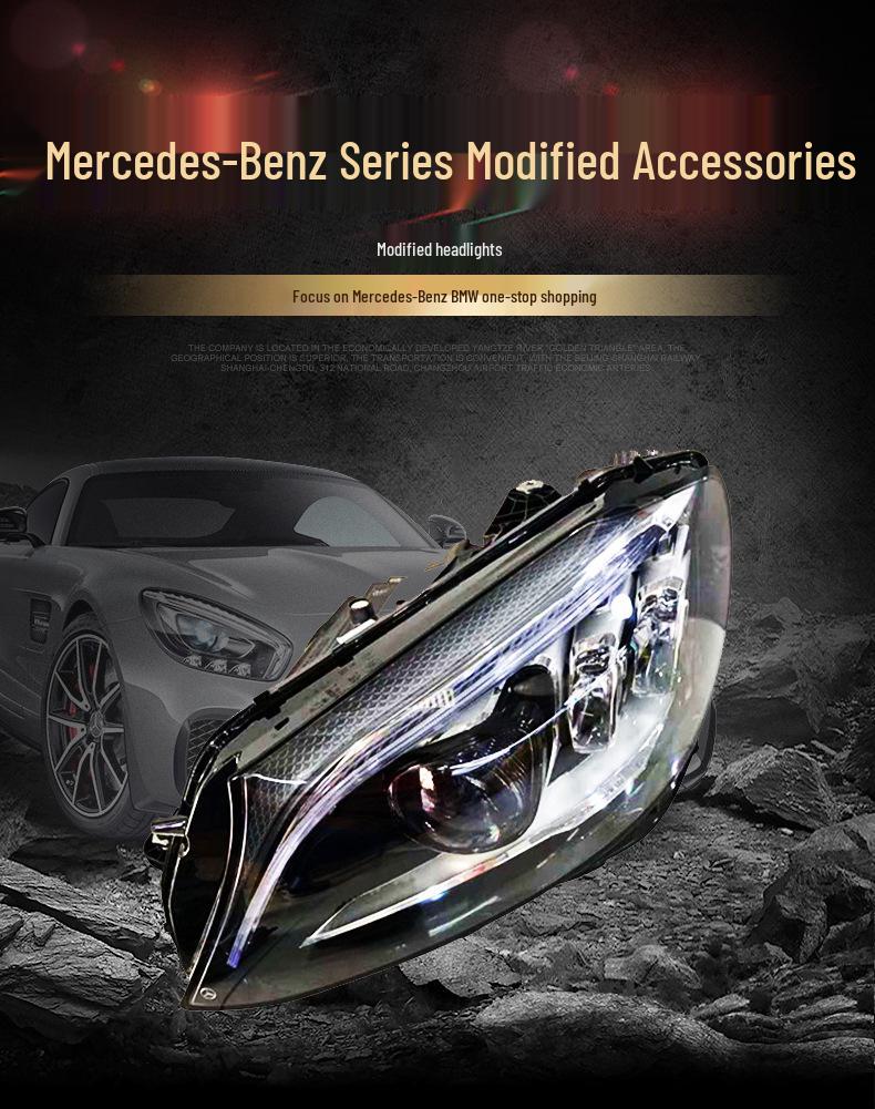 LED Headlight Assembly for 2015-2019 Mercedes-Benz C200-C260