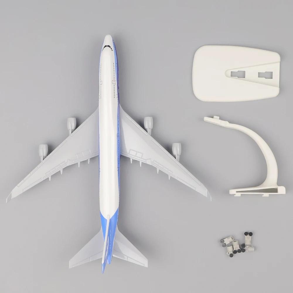 20CM Αυθεντικό Μοντέλο Αεροσκάφους B747 Αντίγραφο Υλικό Κράματος Αναμνηστικό Δώρο Αεροπλάνο με Βάση Τροχών Συλλεκτικό για Ενθουσιώδη Αεροπορίας
