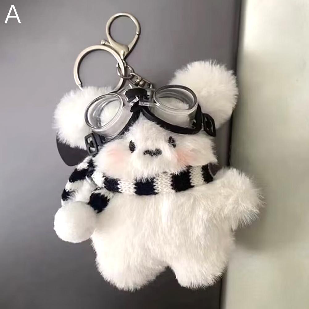 Plush Toys Doll Keychain Kawaii Pochacco Anime Pendant Cute Children Toy Gifts Keychains Keyring Plushie Birthday Girls
