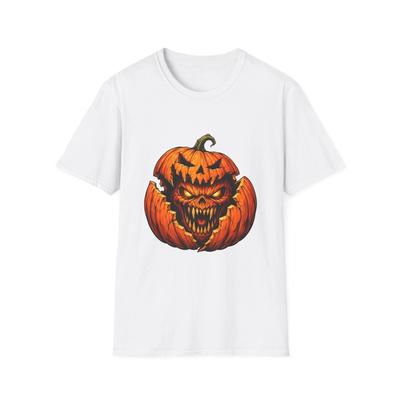 Pumpkin Horror Monster Halloween Creepy Scary Unisex Softstyle T-Shirt Unisex T-Shirt