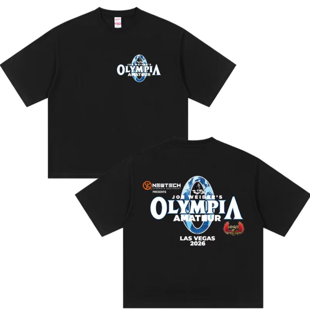 

2026 Olympia Gym Fitness Pump Cover Graphic Tshirts Unisexs Fashion Vintage ONeck Cotton Short Sleeve Tshirt WoUINISEXs Streetwear M