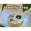 Multipurpose 5 Compartment Jewelry Tray 1pc Storage Dish for Earrings Necklaces Watches Bathroom Dressing Table Use
