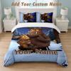Ensemble de literie 1 housse de couette 2 taies d'oreiller Imprimé Le Gruffalo Linge de lit doux Décor de chambre à coucher