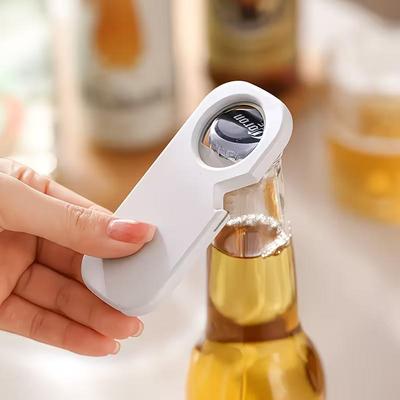 Apribottiglie Magnetico Multifunzione 3 in 1 Aprire Lattine Apribottiglie Birra Strumento a Leva con Magnete per Frigorifero per Uso in Cucina Bar