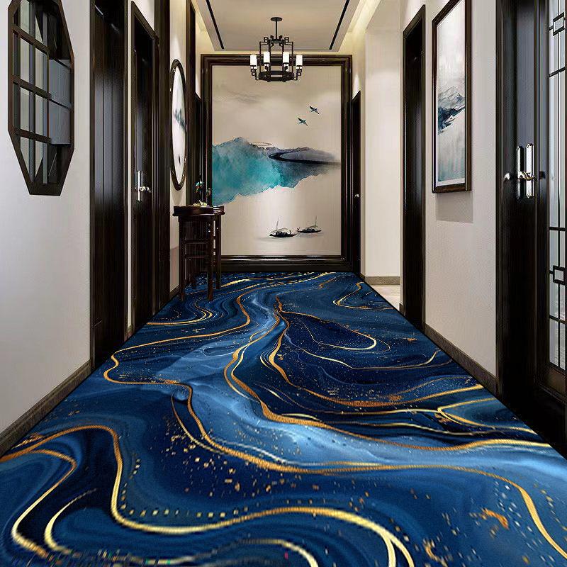 Marble Decoration Long Corridor Carpet Living Room Luxury Runner Rug Hotel Party Aisle Floor Mat Home Room Doorway Hallway Rugs