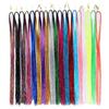 Gold Shiny Tinsel Hair Extensions - Laser-Cut, Colorful, Metallic Threads for Seamless Styling
