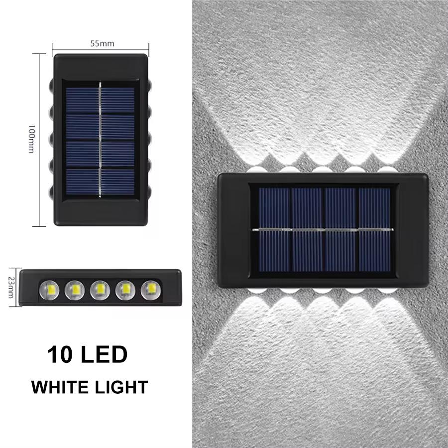 LED Solar Light Outdoor Lighting Waterproof Solar Wall Light for Courtyard Street Landscape Garden Decoration Wall Lamp