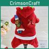 Quality Pet Xmas Clothes Pajamas Dog Jumpsuit Cat Sweater Coat Jacket**